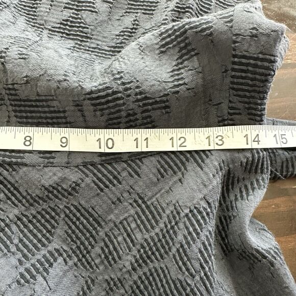 Josie Natori 8 Sleeveless Belted Jacquard Fit-&-Flare Floral Gray  Dress Unlined - Picture 12 of 13